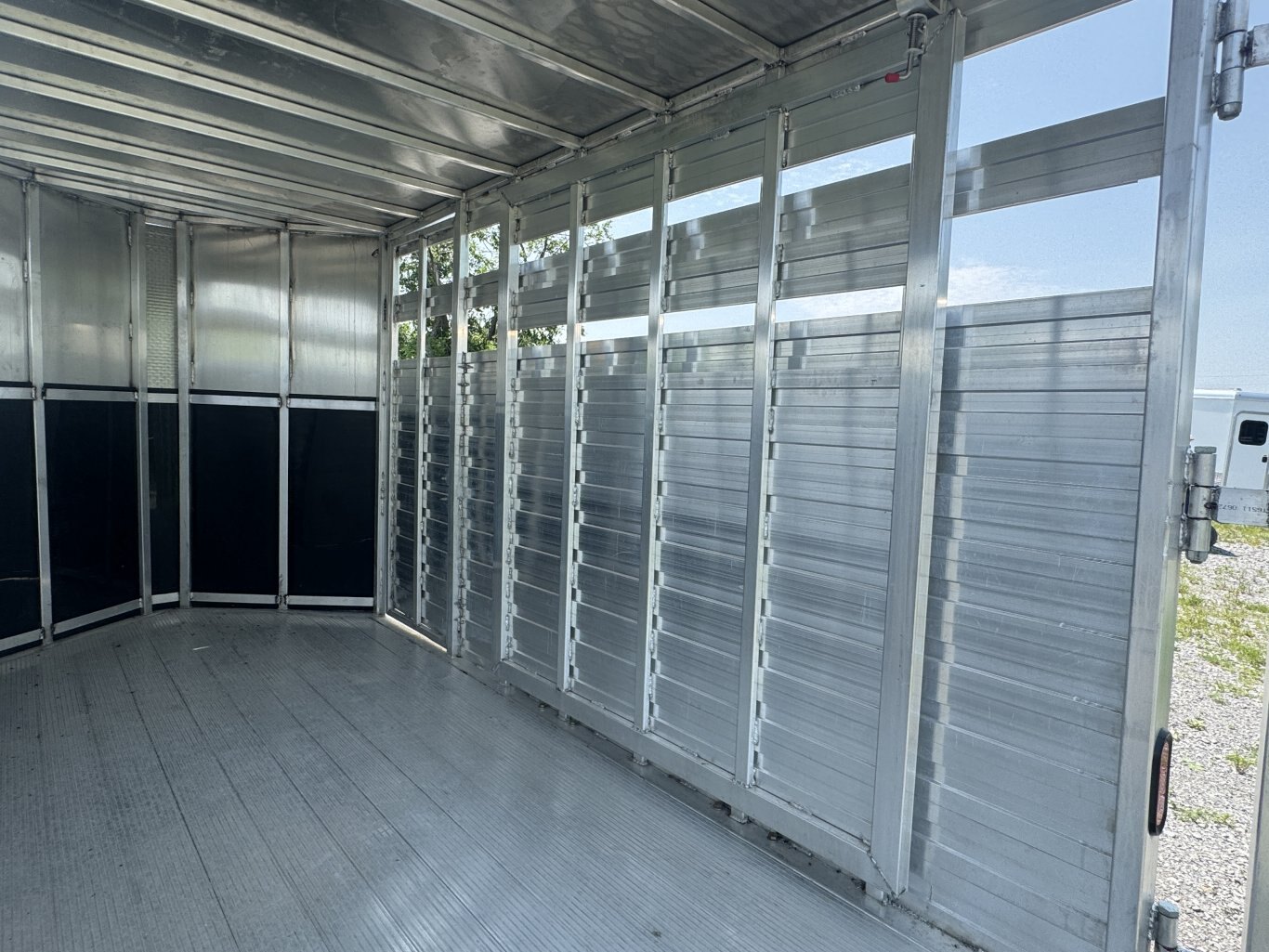 AGHAUL 14' ALUMINUM LIVESTOCK TRAILER