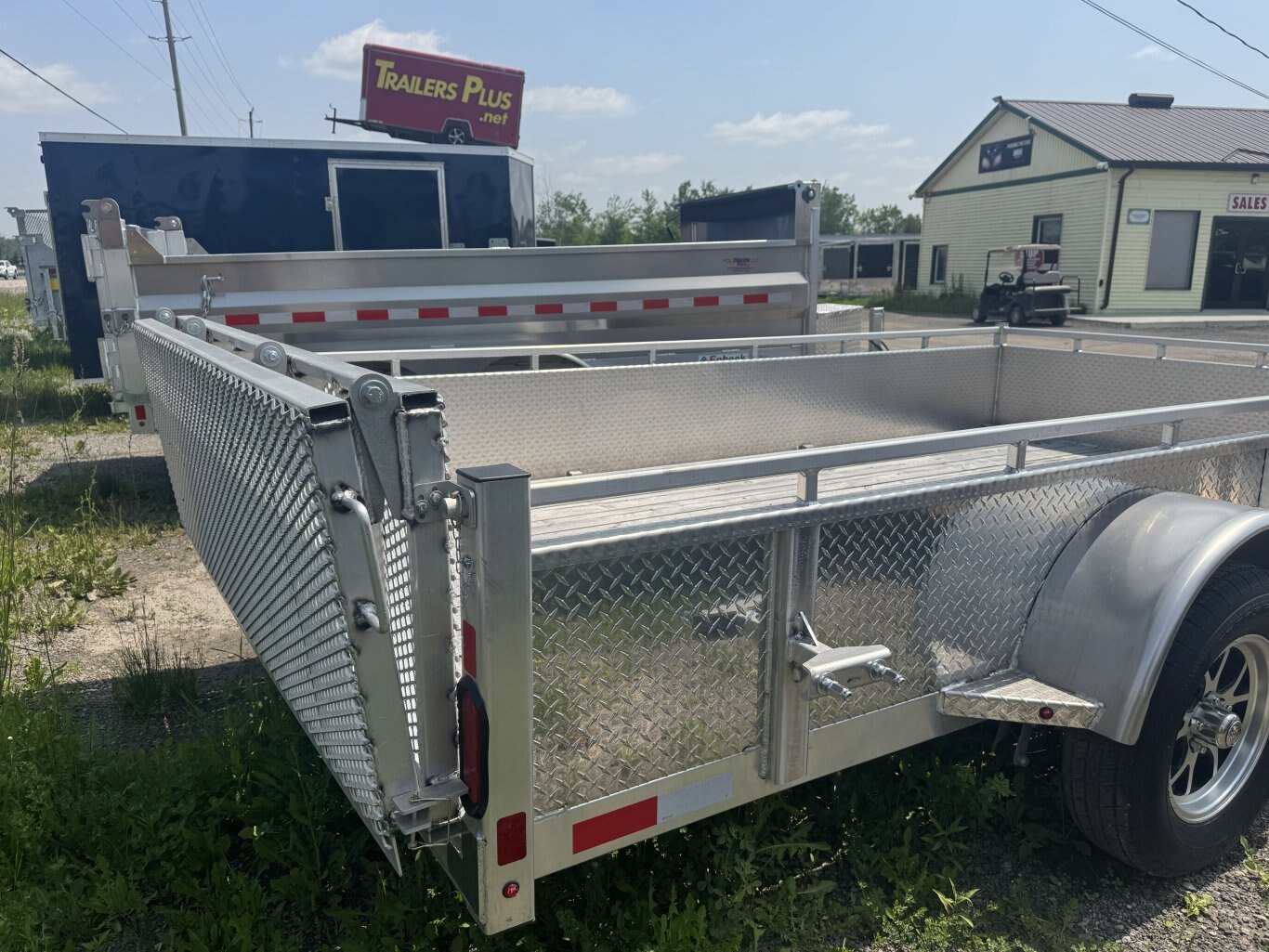 ENBECK 12' SIDE LOAD UTILITY TRAILER