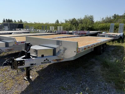 NORDTEK 8TON 24' ALUMINUM DECKOVER TILT TRAILER