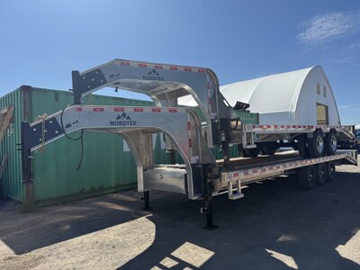 NORDTEK 24k 25' ALUMINUM EQUIPMENT TRAILER