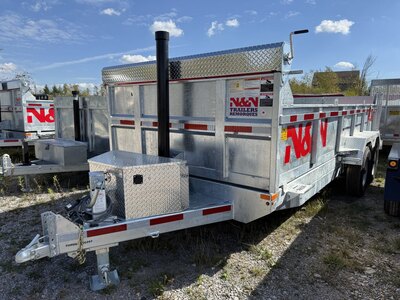 N&N 16' DUMP TRAILER WITH 7.5K AXLES