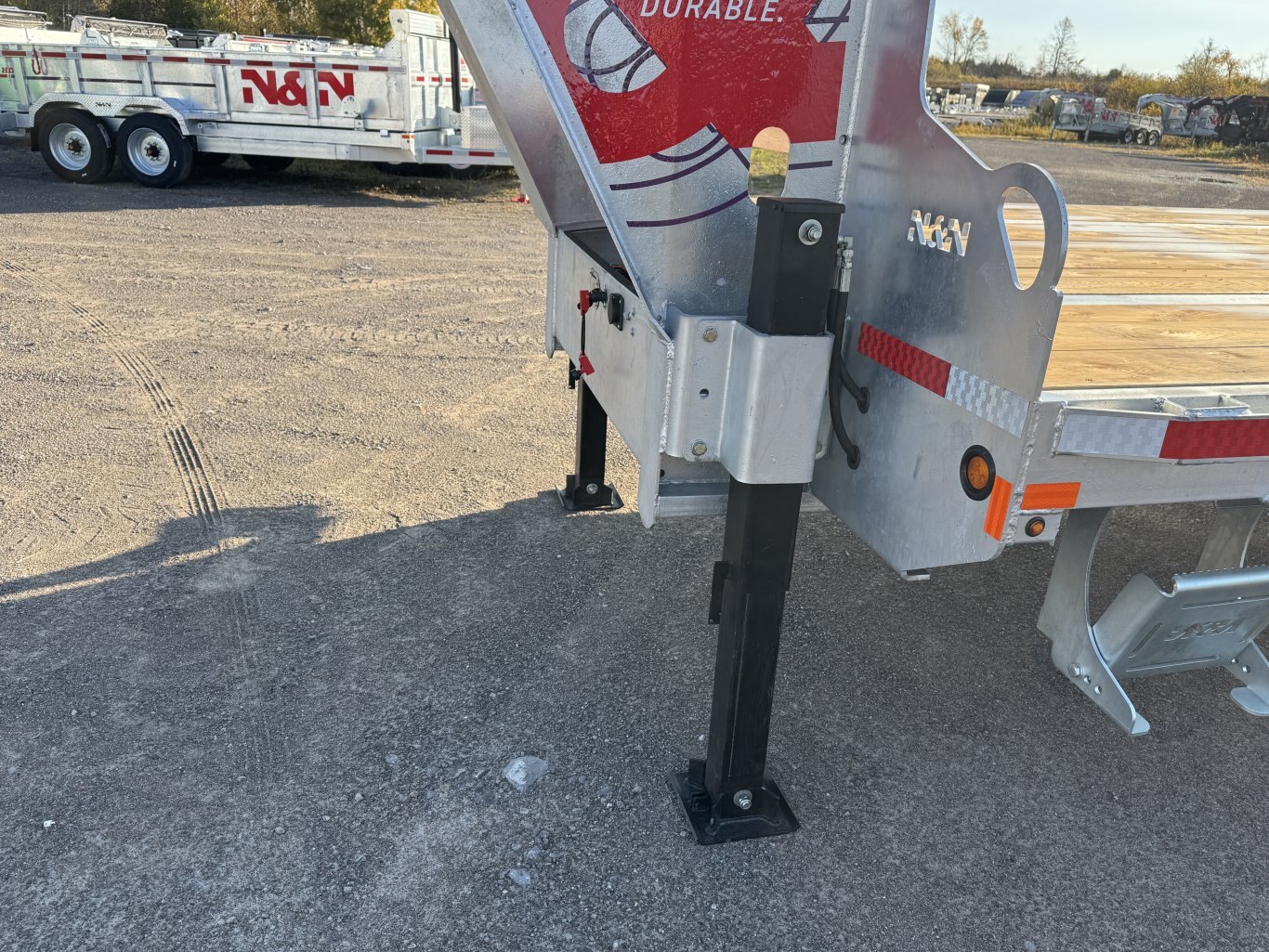 40' 40K Galvanized Hydraulic Dove Equipment Trailer