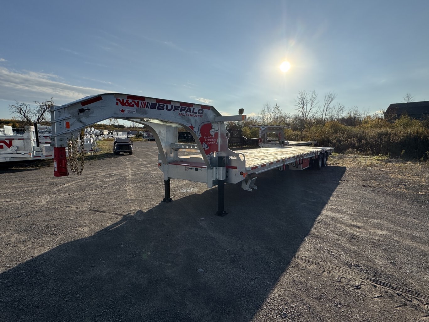 40' 40K Galvanized Hydraulic Dove Equipment Trailer