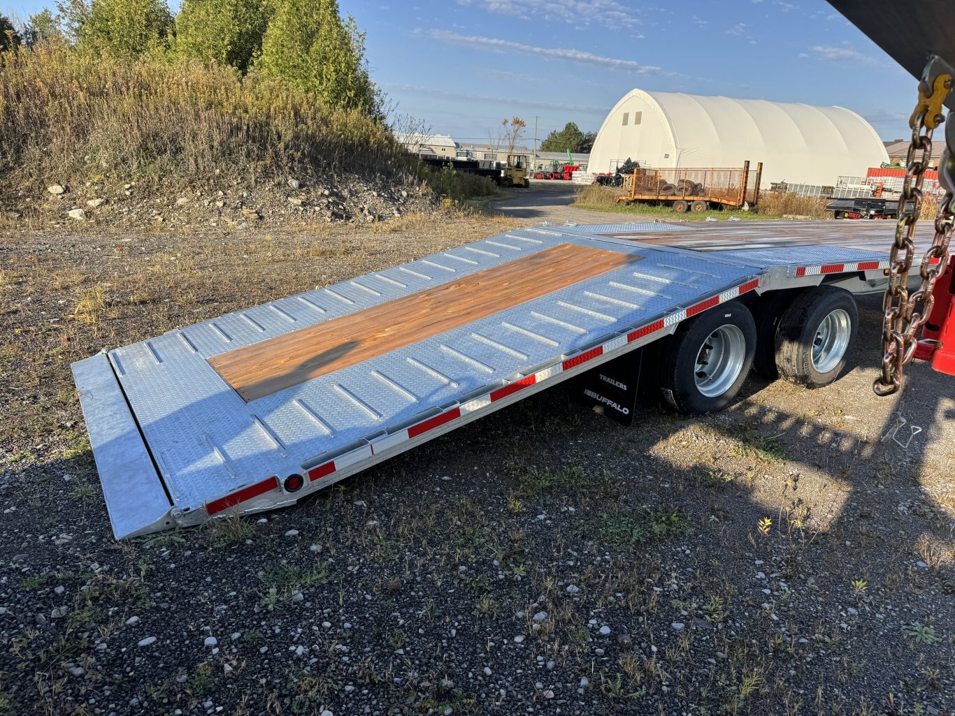40' 40K Galvanized Hydraulic Dove Equipment Trailer
