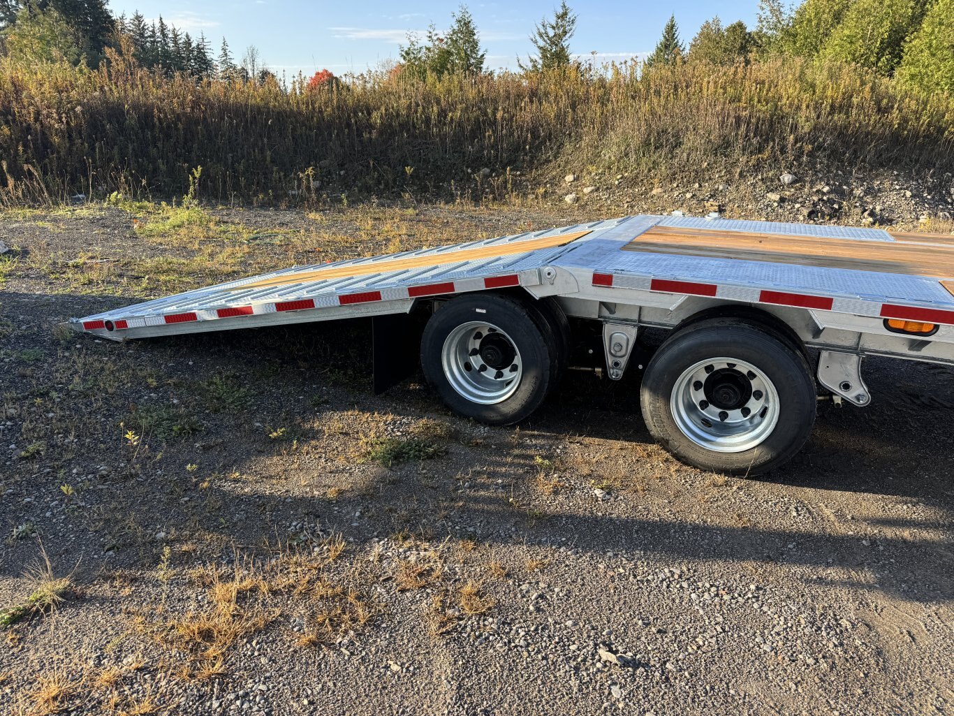 40' 40K Galvanized Hydraulic Dove Equipment Trailer