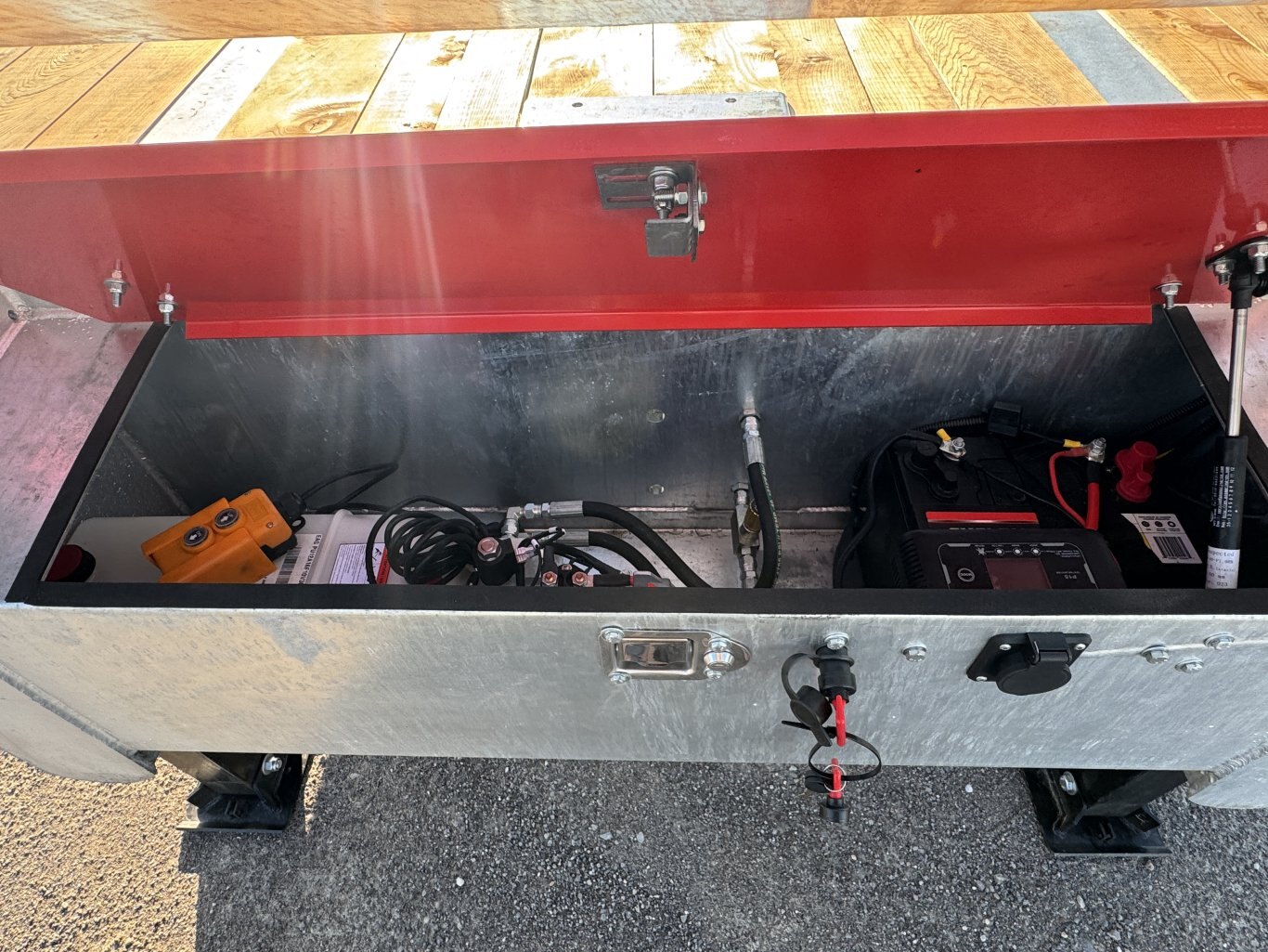 40' 40K Galvanized Hydraulic Dove Equipment Trailer