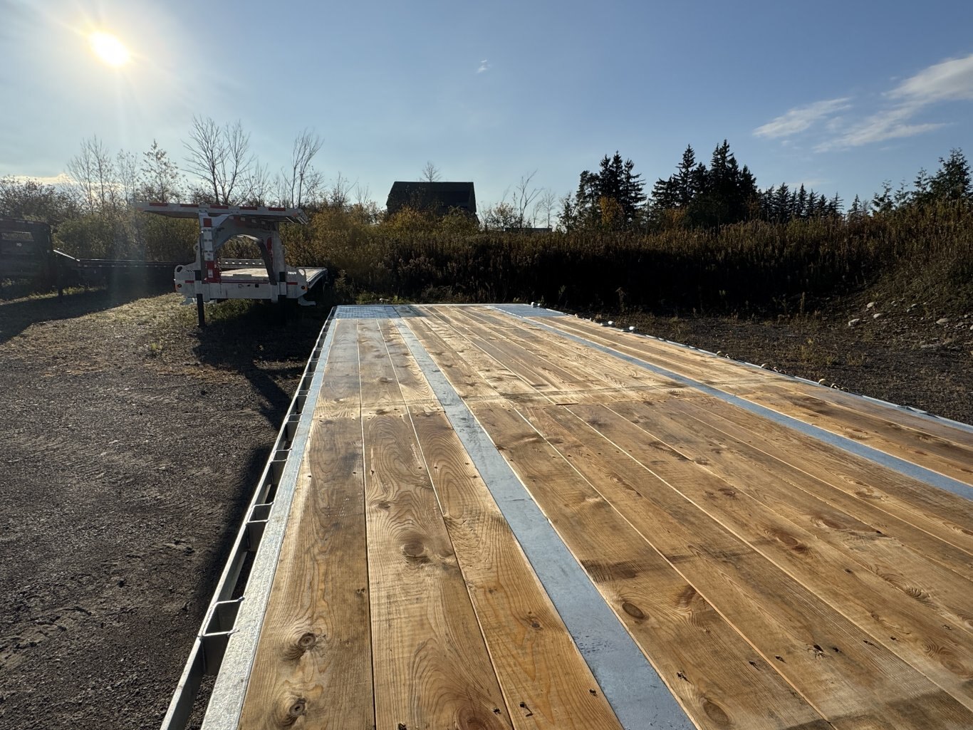 40' 40K Galvanized Hydraulic Dove Equipment Trailer