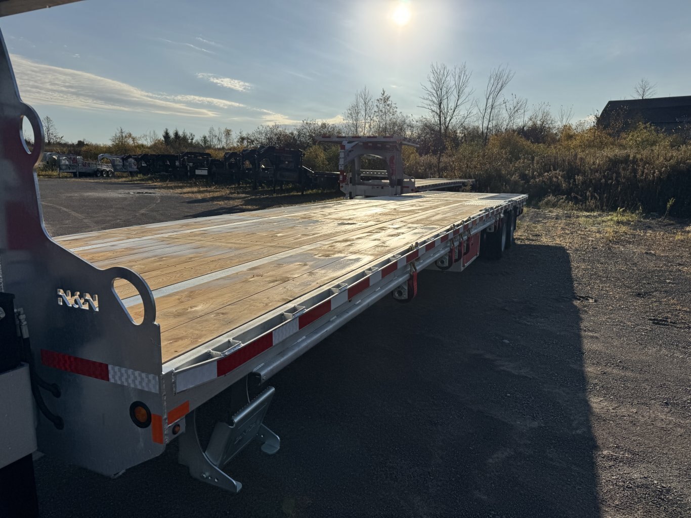 40' 40K Galvanized Hydraulic Dove Equipment Trailer