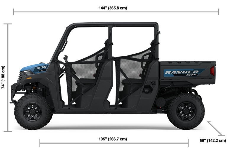 2025 Polaris RANGER SP 570 PREMIUM 4 Seat Zenith Blue