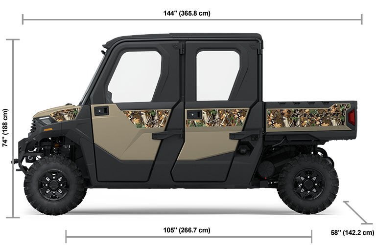 2025 Polaris® RANGER CREW SP 570 NorthStar Edition 4 Seat Sand Dune with Polaris Pursuit Camo Accents