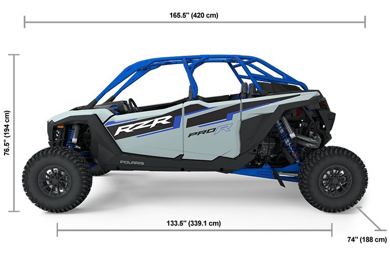 2025 Polaris RZR Pro R Sport 4 Seat Storm Gray