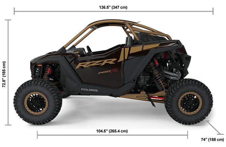 2025 Polaris RZR Pro R Ultimate Black Crystal / Shadow Bronze