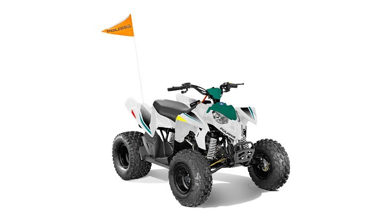 2025 Polaris OUTLAW 110 EFI Bright White / Radiant Green