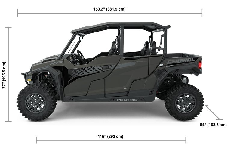 2025 Polaris GENERAL XP 4 1000 Premium Granite Gray