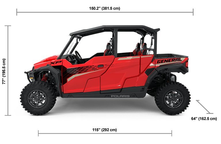 2025 Polaris GENERAL XP 4 1000 Ultimate Indy Red