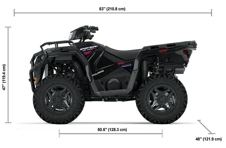 2025 Polaris Sportsman 570 Trail Onyx Black