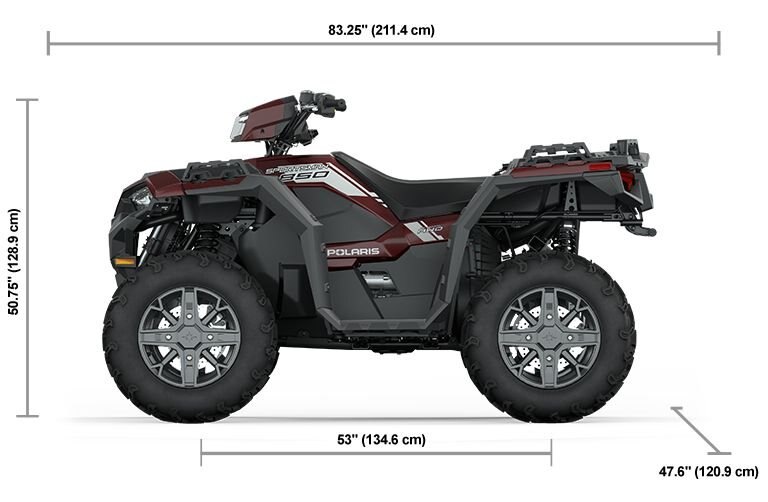 2025 Polaris Sportsman 850 Premium Crimson Metallic