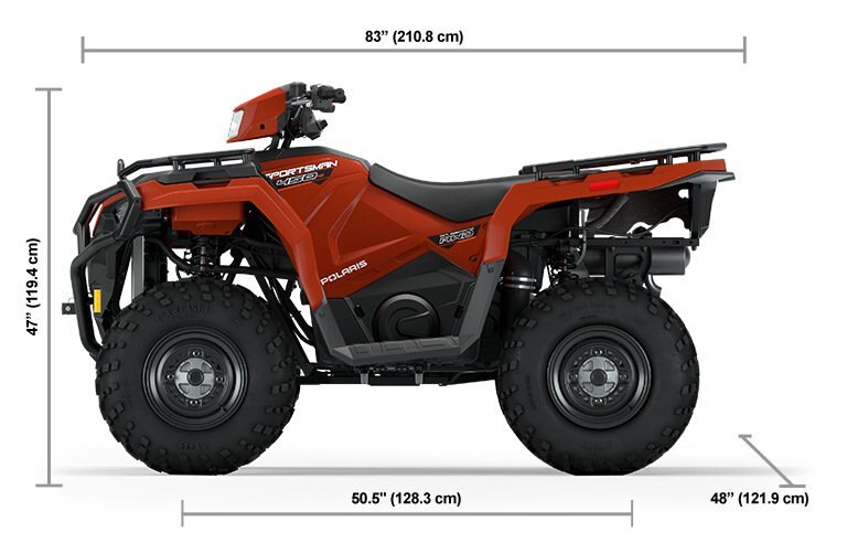 2025 Polaris Sportsman 450 H.O. Utility Orange Rust