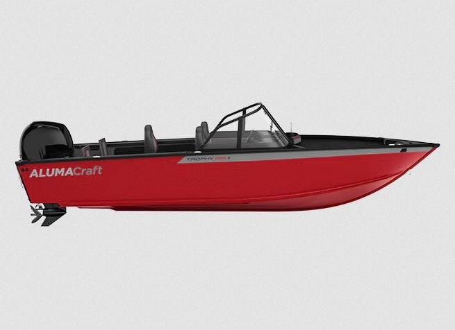 2025 Alumacraft Trophy 185X Sport Garnet Red