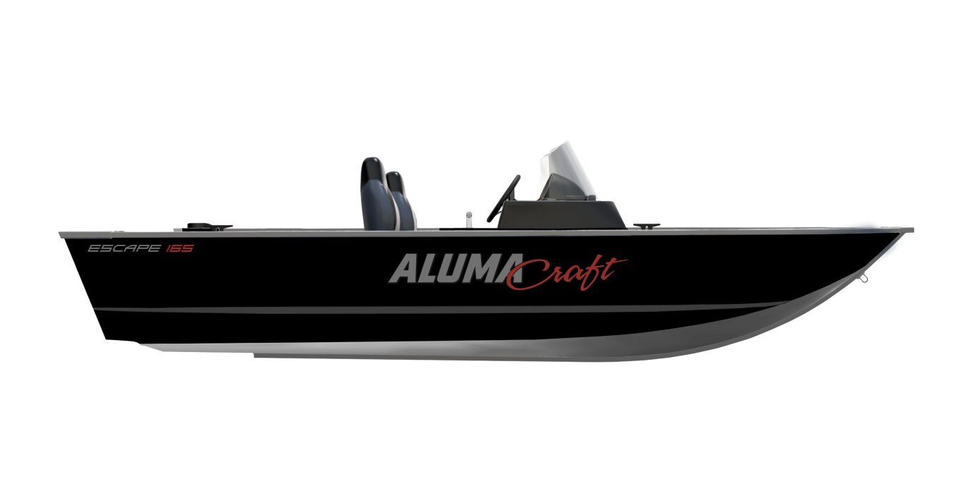 2025 Alumacraft Escape 165 Side Console Black Crystal
