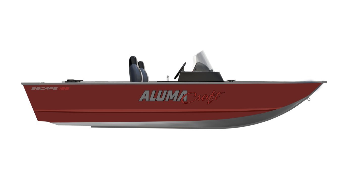 2025 Alumacraft Escape 165 Side Console Ruby Red