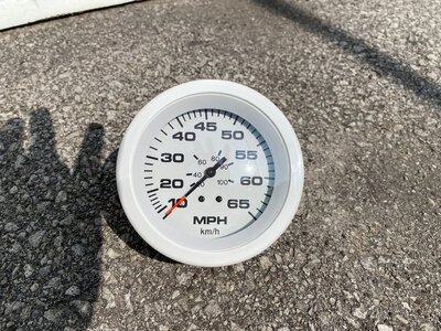 Teleflex Boat Speedometer 65 MPH 58400