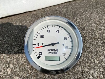 Teleflex Tachometer Gauge Meter Series 7000 RPM w/Hour Meter 63941P