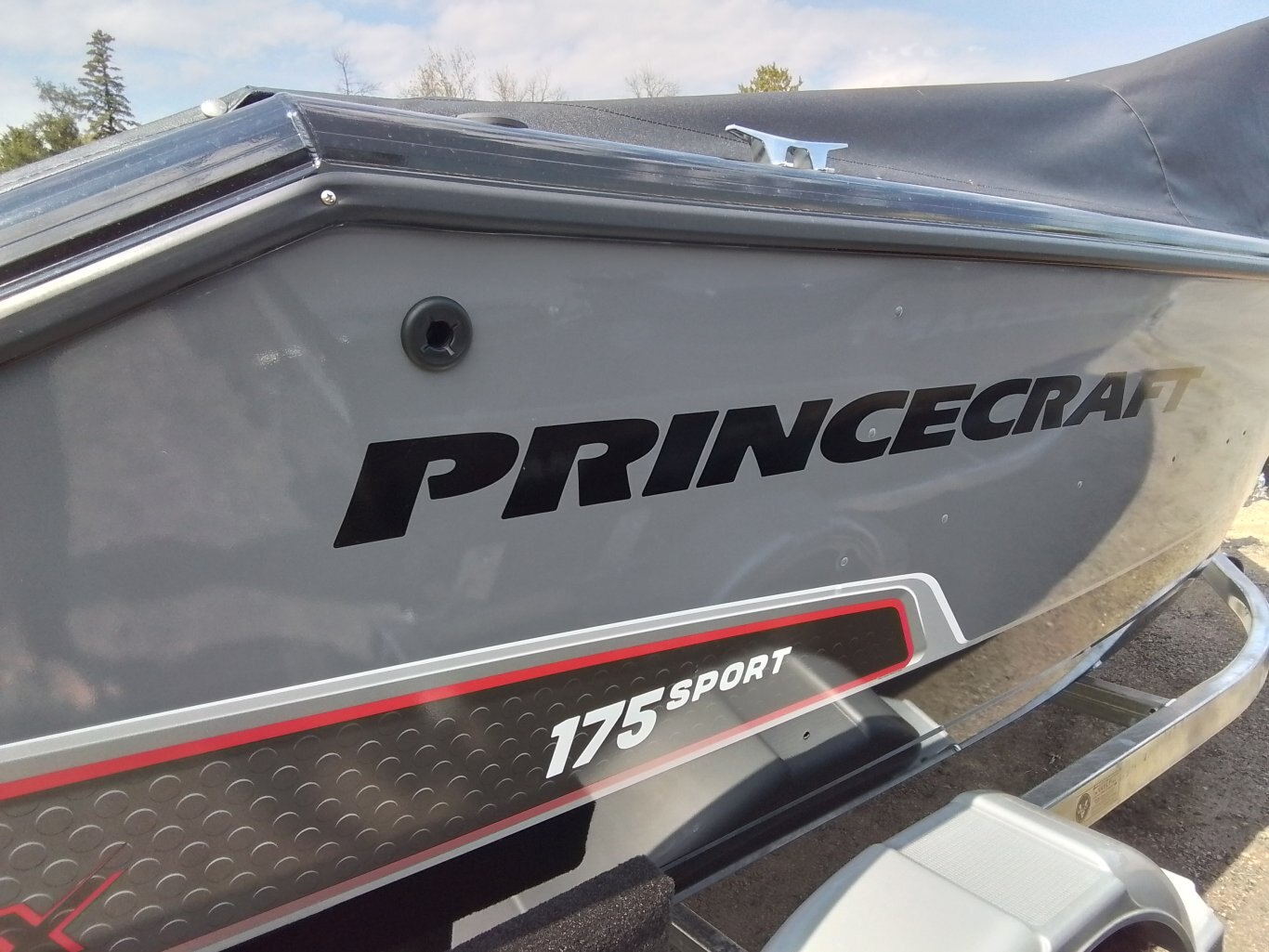 2024 Princecraft SPORT 175 MAX BLACK/GREY STRIPES MERCURY 115 PRO XS