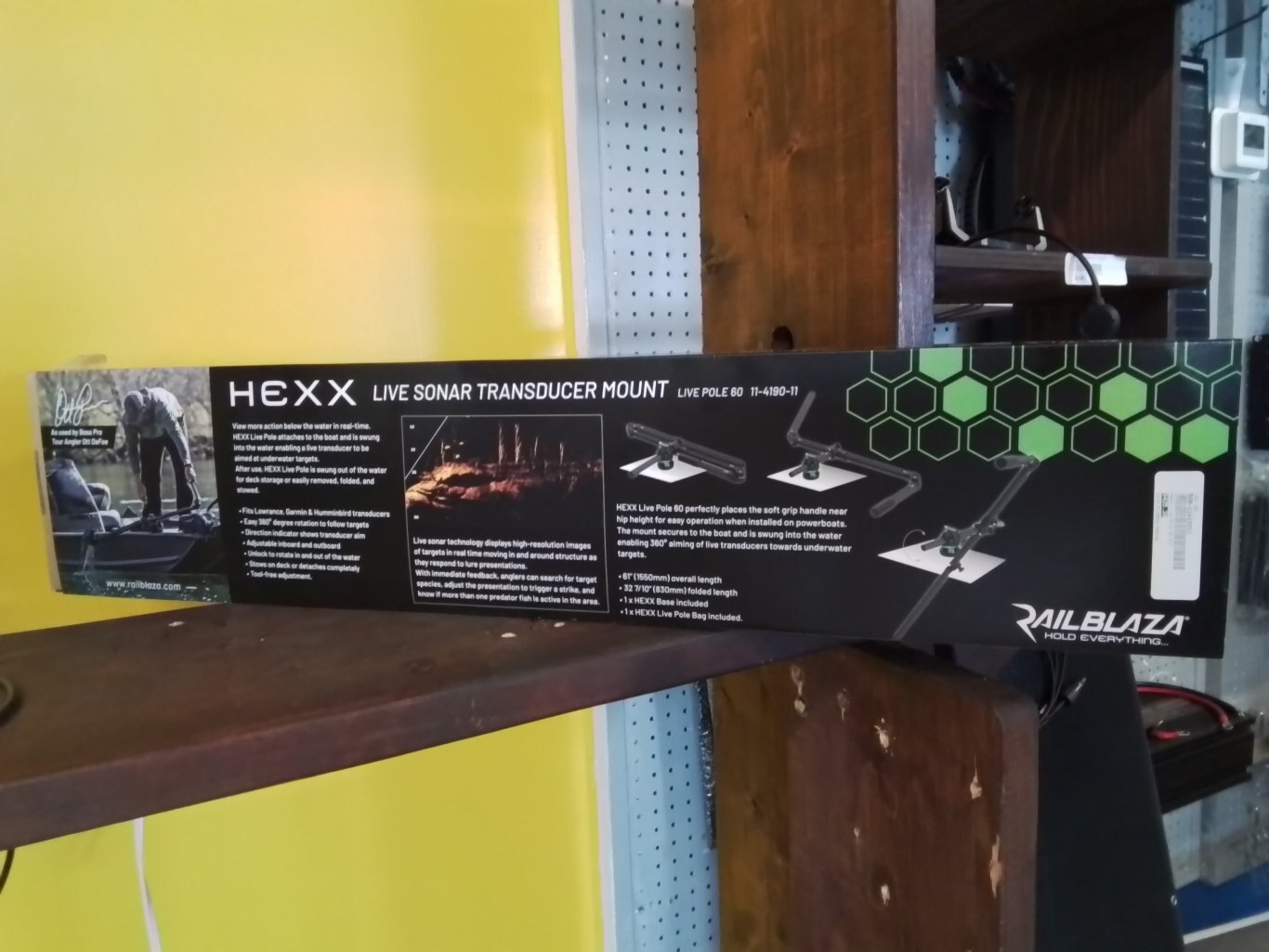 HEXX Live Sonar Transducer Mount Live Pole