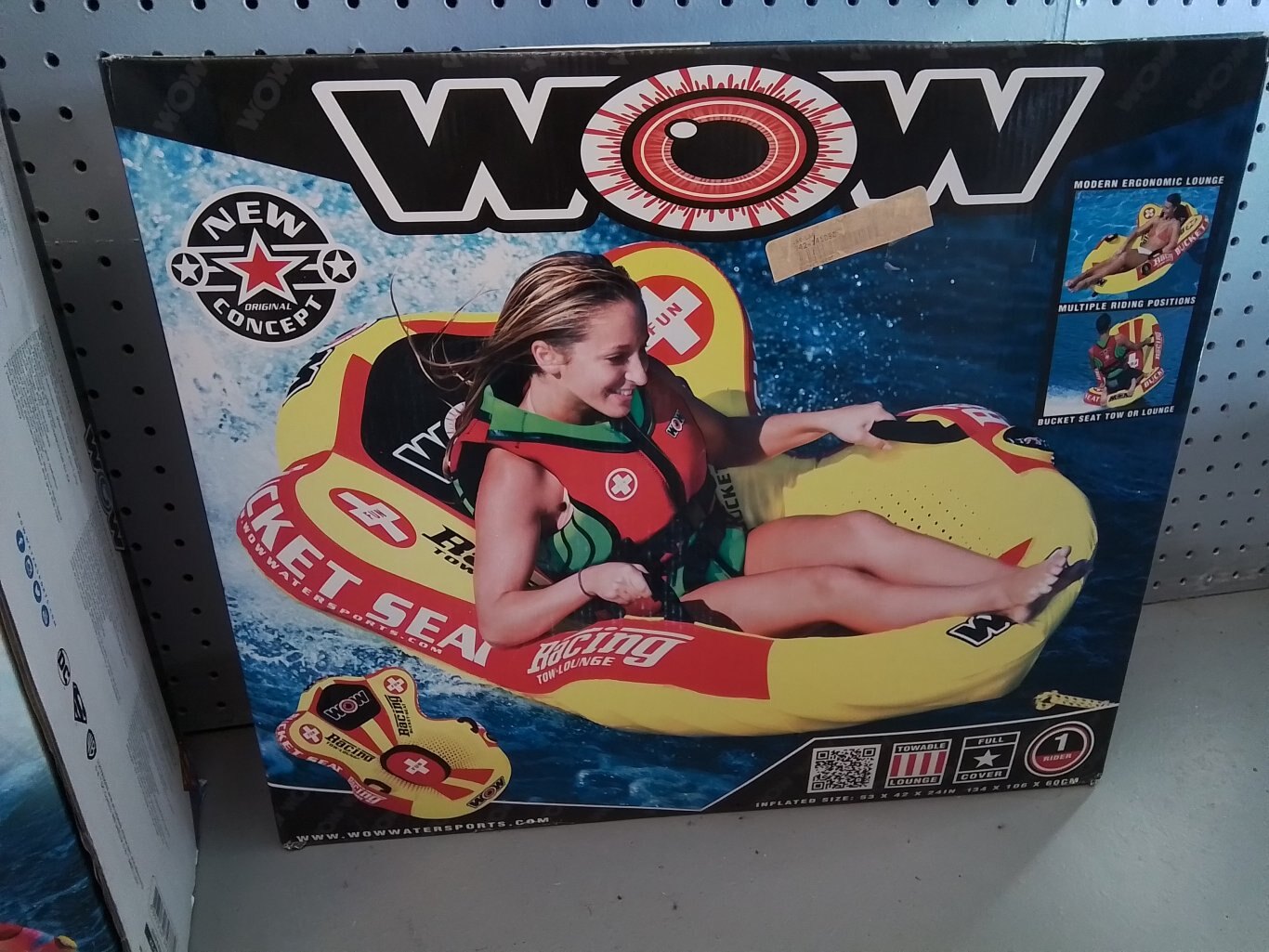 WOW - 1 Rider Bucket Seat Tow-Lounger