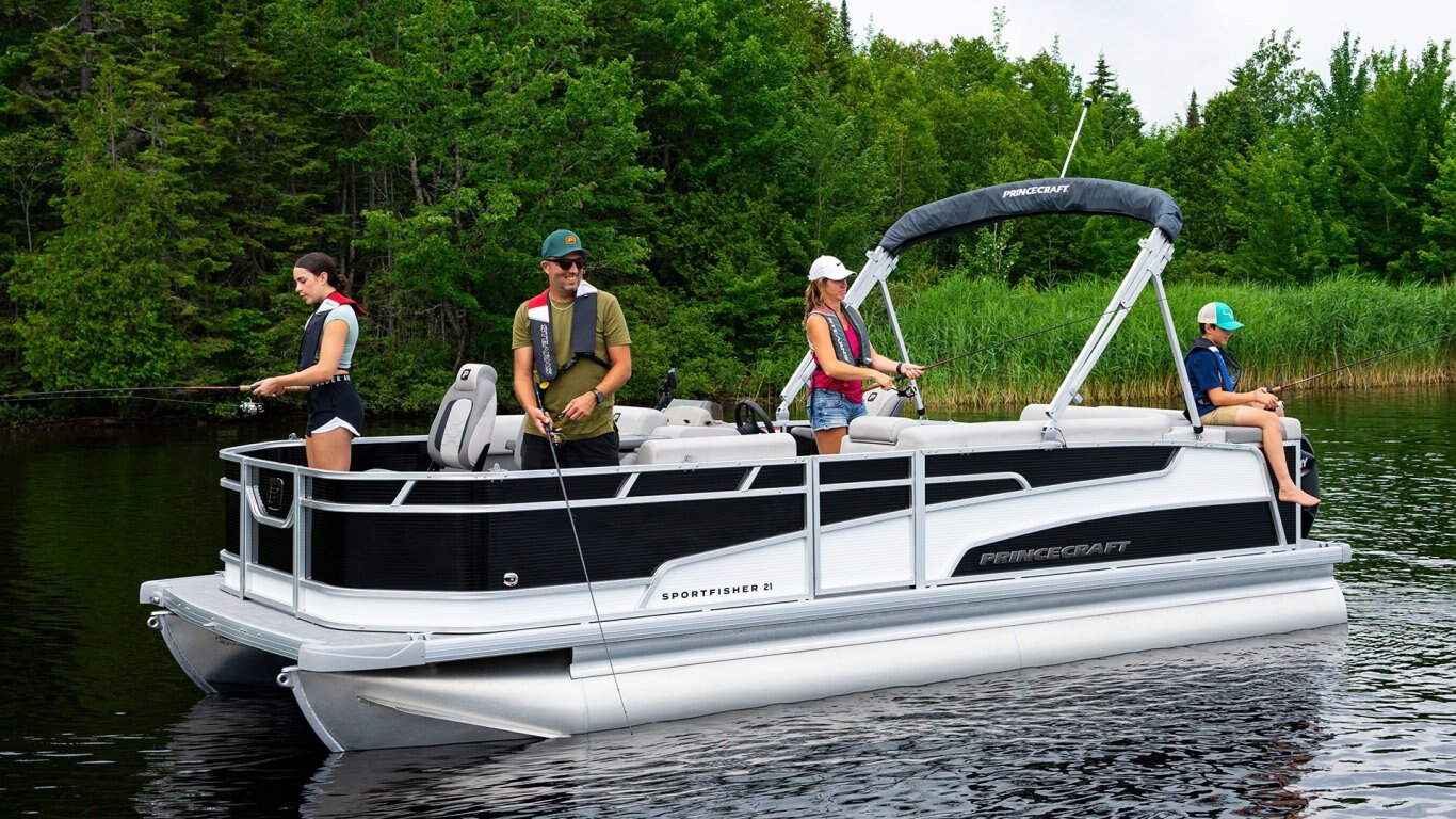 2025 Princecraft Sportfisher 21 2S Pearl Grey Traditional Edition Mercury 90 EXLPT CT