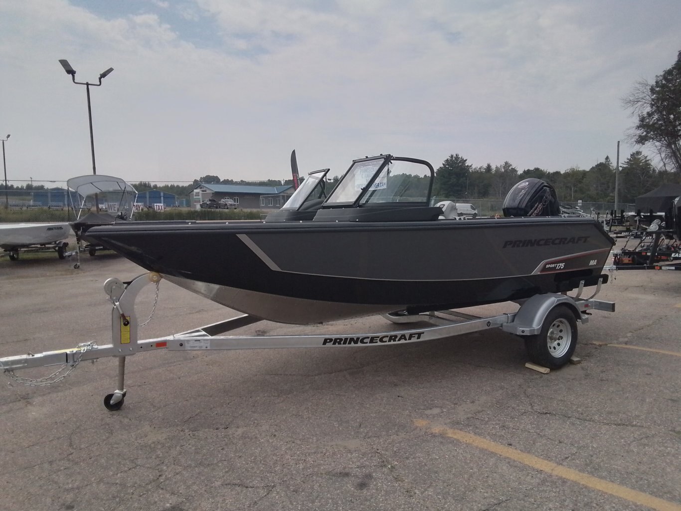 2025 Princecraft Sport 175 MAX Phantom Grey/Black Mercury 115 EXLPT Pro XS