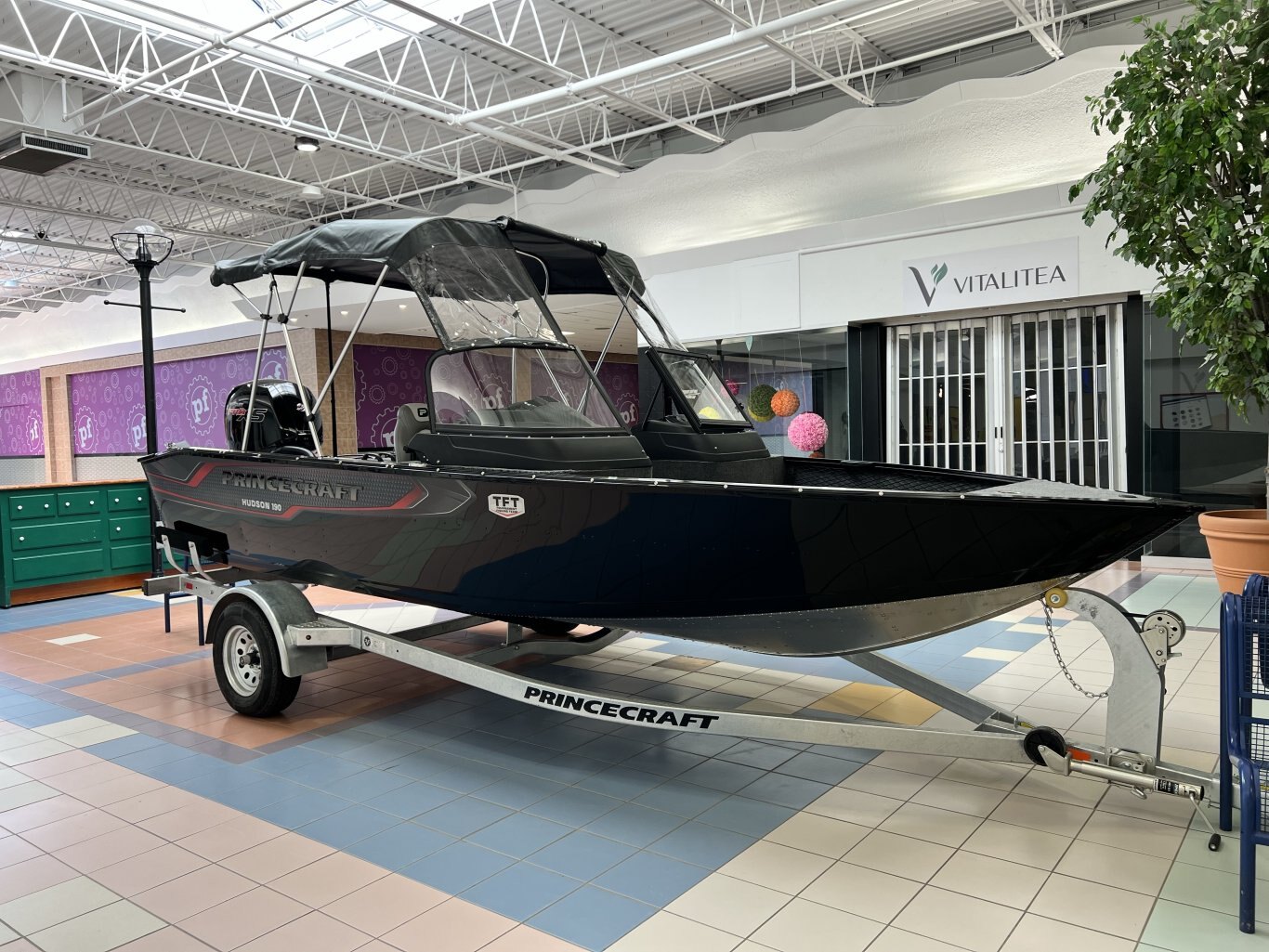 2026 Princecraft HUDSON 190 WS BLACK Tournament fishing TFT Package Special decals Mercury 150 XL PRO XS