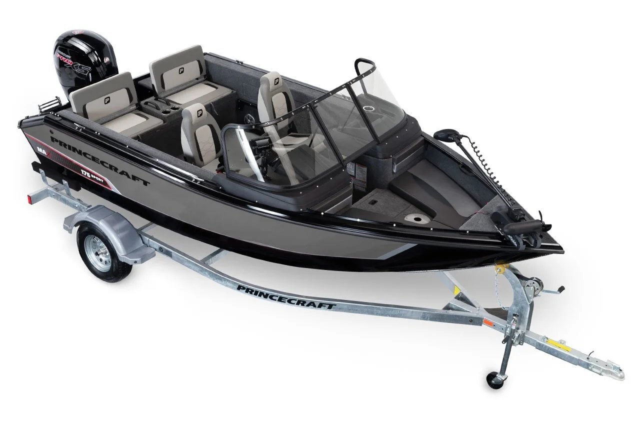 2026 Princecraft Sport 175 MAX Phantom Grey/Black Mercury 115 EXLPT Pro XS