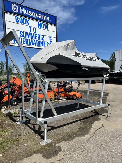 R&J Machine - Aluminum Pipe Dock 4'x16' With Cedar Decking