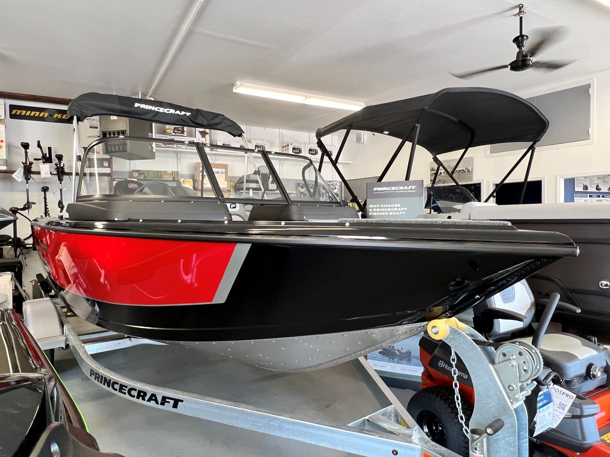 2026 PRINCECRAFT SPORT 175 MAX OCTANE RED AND BLACK MERCURY 115 EXPLT PRO XS