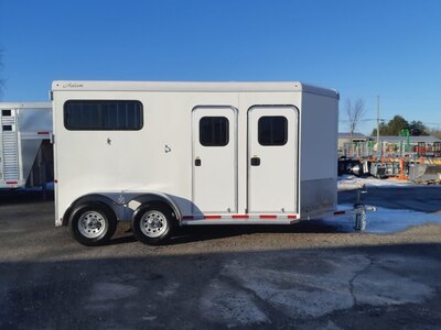 Adams Trailers 14' 2 Horse Straight Load Trailer