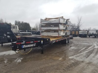 Diamond C 15 Ton 28' Equipment Trailer