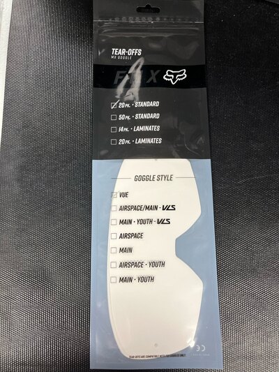 Fox Vue Tear-Offs