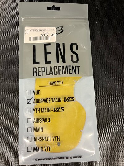 Fox Airspace/Main Replacement Lens