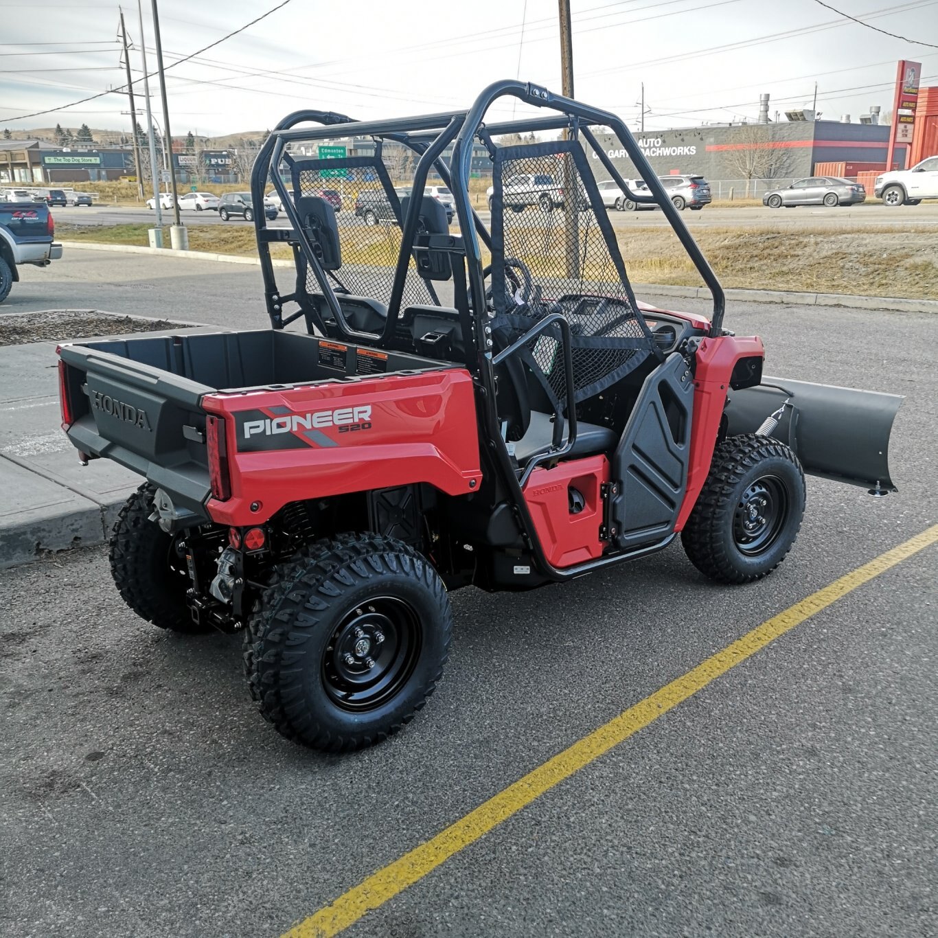 2025 Honda Pioneer 520 With Winch & Plow Setup