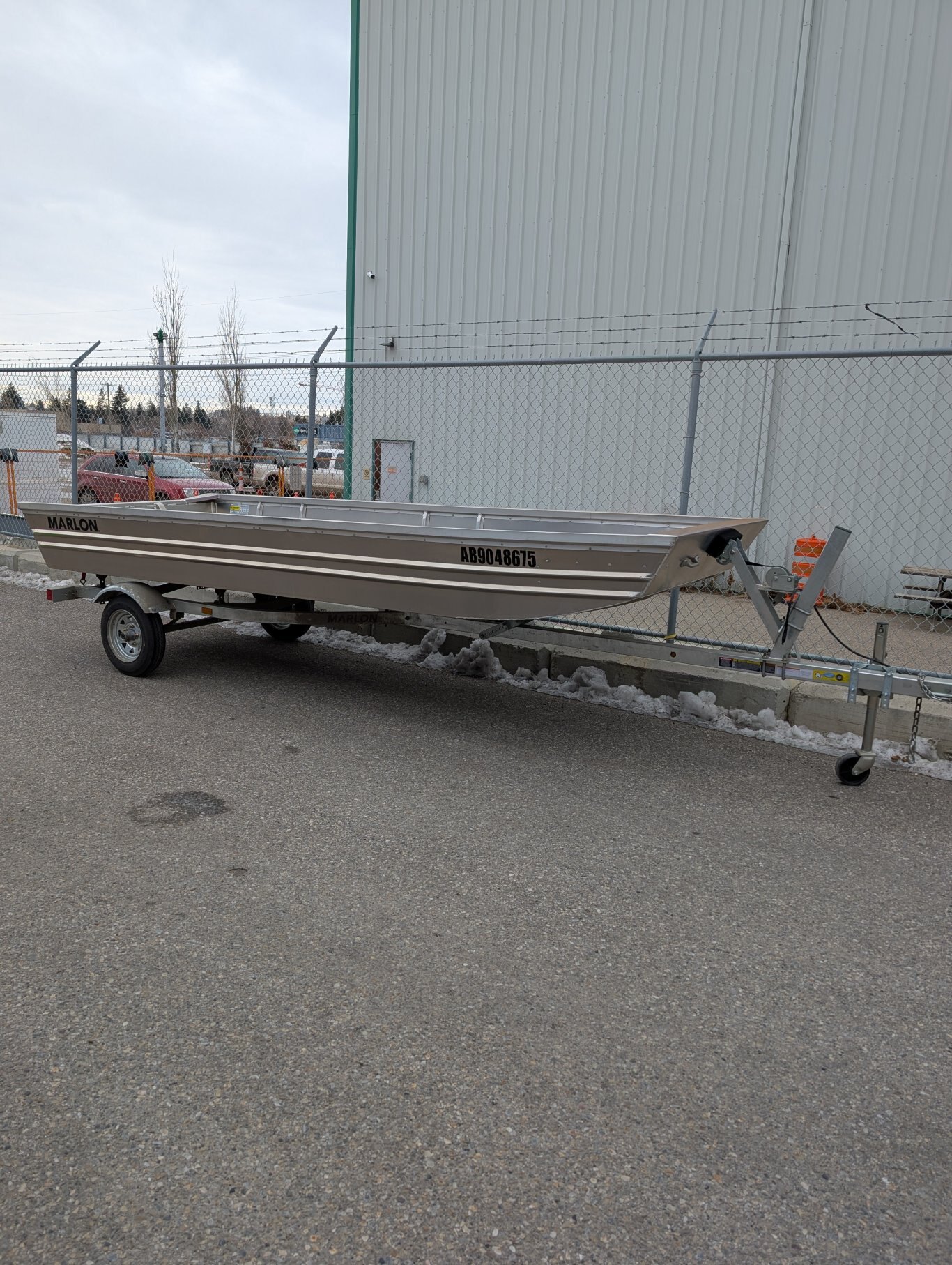 Marlon 14 Foot Jon Boat With Galvanized Trailer