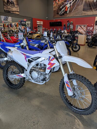 2024 Yamaha YZ450F Anniversary White