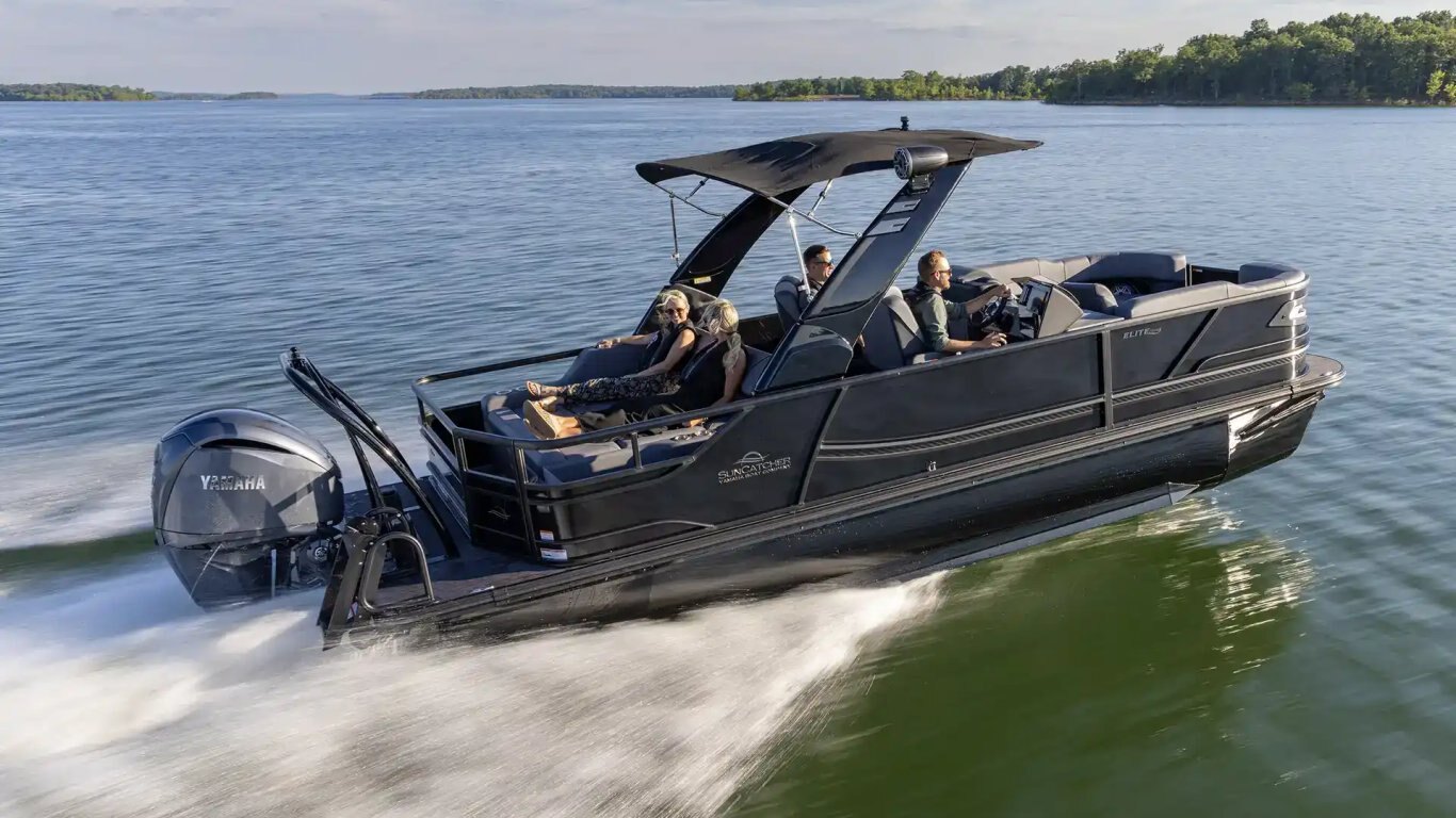 2026 SunCatcher Diamond Elite 324SL Sand Blue