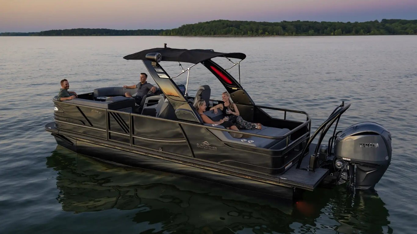 2026 SunCatcher Diamond Elite 324SL Sand Blue