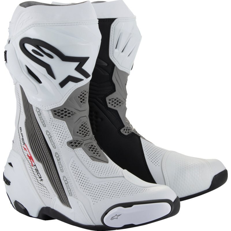 Alpinestars SupertechR サイズ43 ホワイト AlpineStars - Supertech R Vented Boot- Mens 43 white | 3401-1158