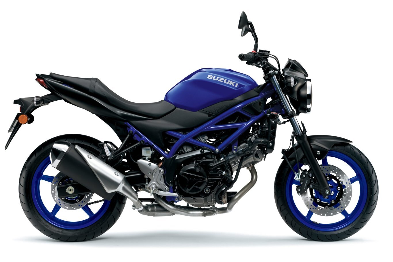 2025 Suzuki SV650A Pearl Vigor Blue / Metallic Mat Black No. 2