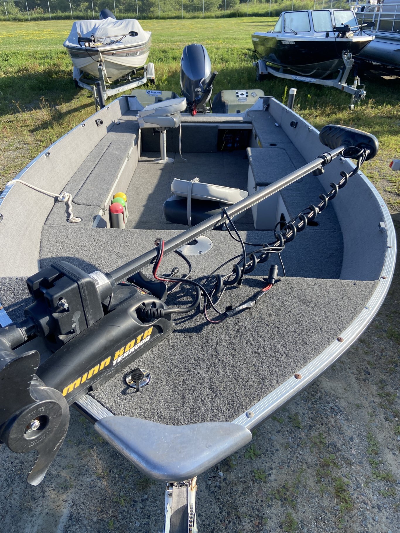 1991 Sylvan back troller 2024 yamaha f60 with trailer