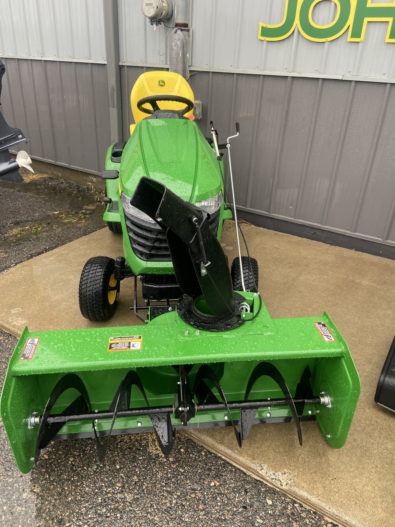 John deere x370 w/42 mower deck & 44 john deere snowblower