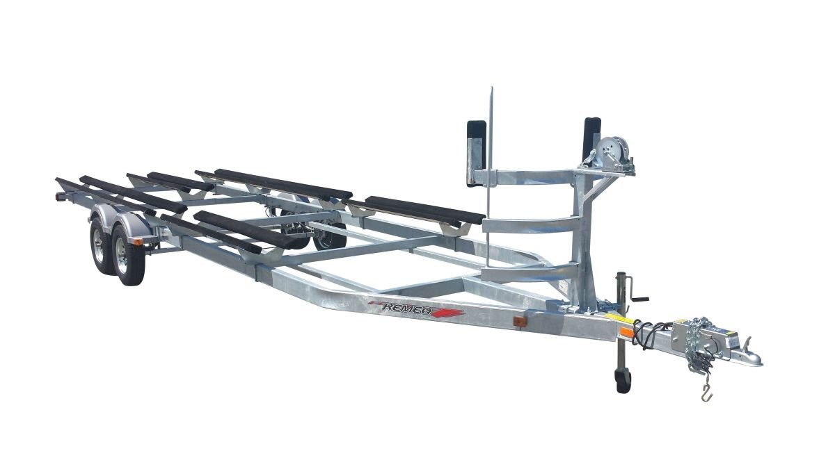 PSC-5440-L - 23-25 Tandem Brake Galvanized Pontoon Trailer